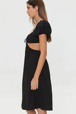 Sweetheart Cutout Midi Dress