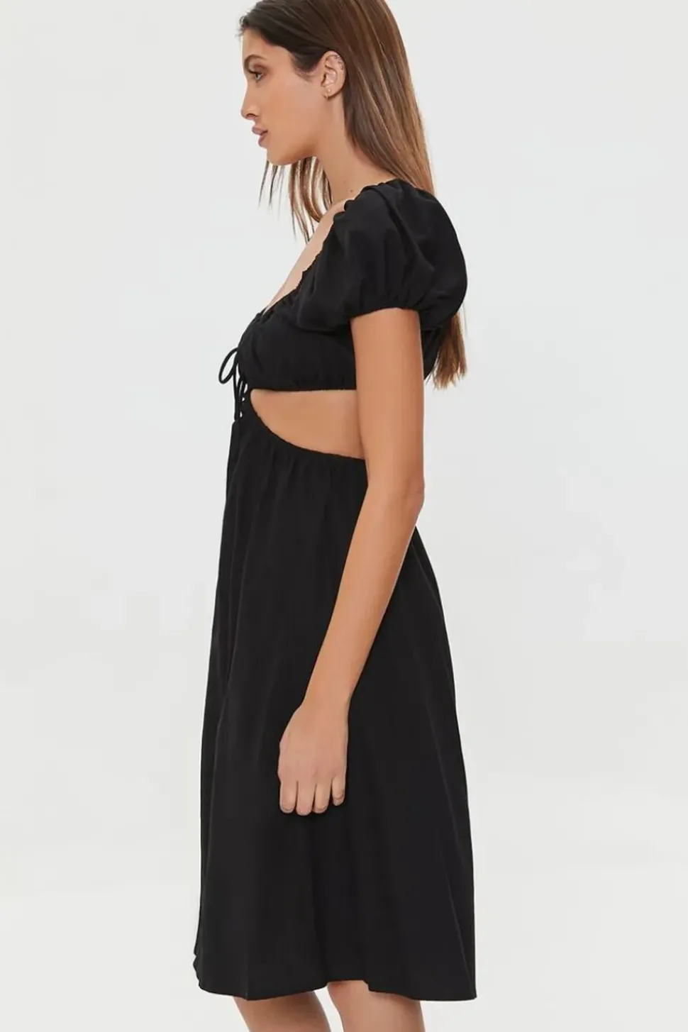 Sweetheart Cutout Midi Dress