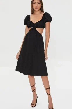 Sweetheart Cutout Midi Dress