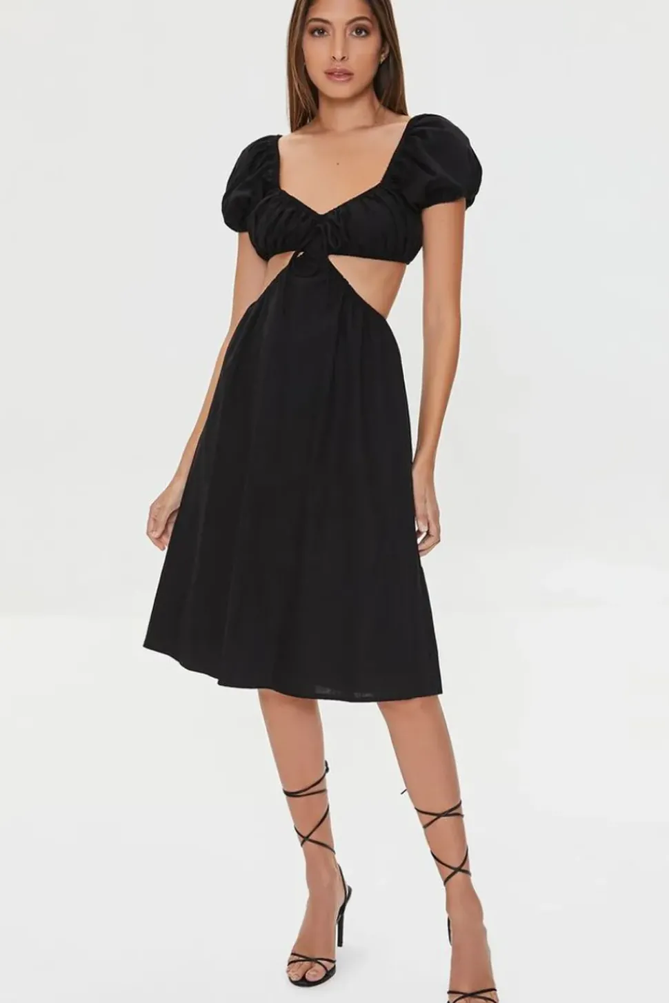 Sweetheart Cutout Midi Dress