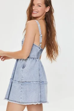 Sweetheart Denim Mini Dress
