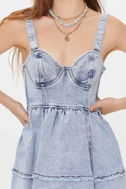 Sweetheart Denim Mini Dress