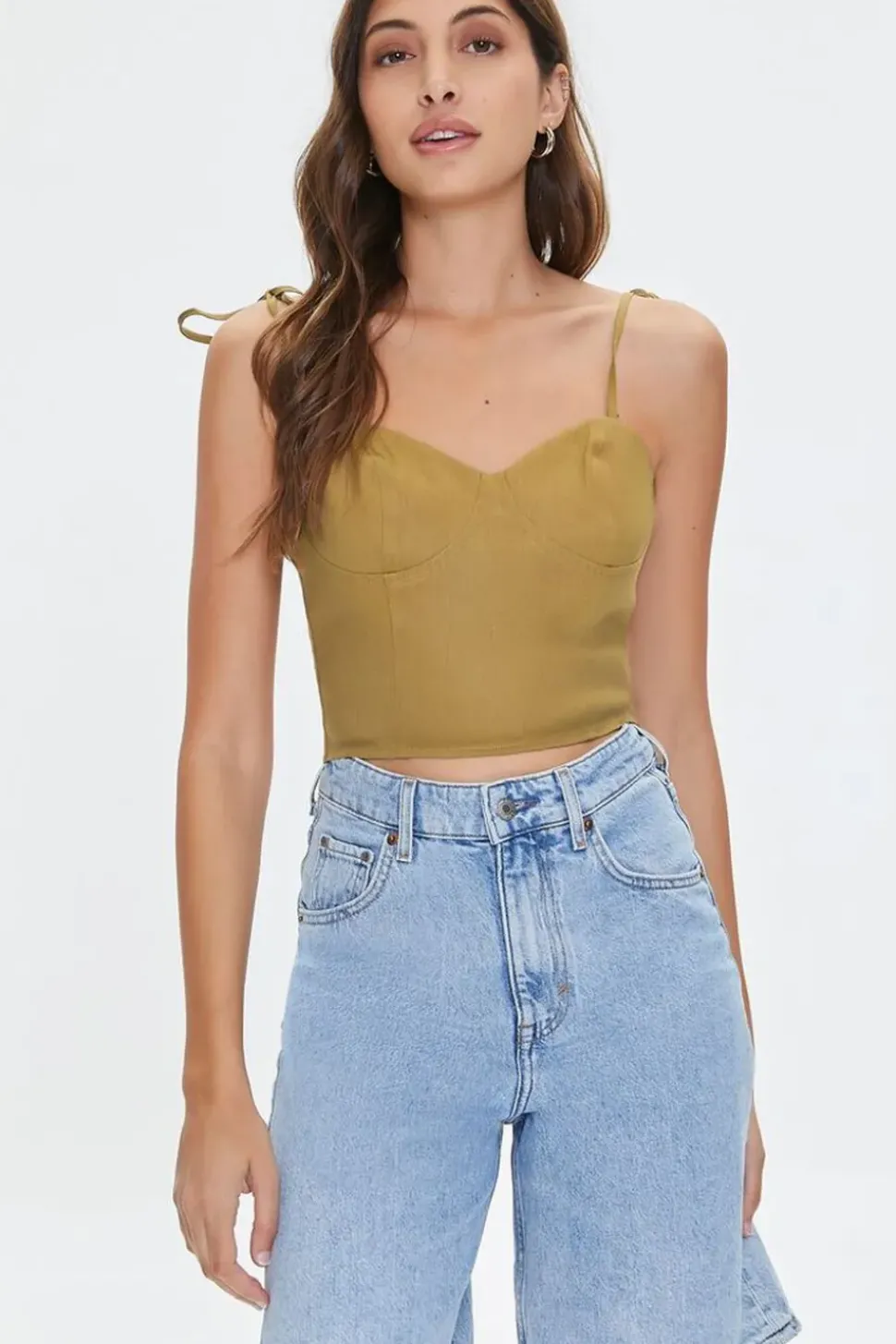 Sweetheart Linen-Blend Cami