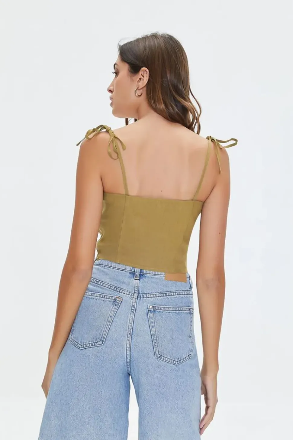 Sweetheart Linen-Blend Cami
