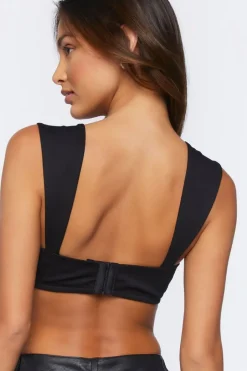 Sweetheart Neck Crop Top