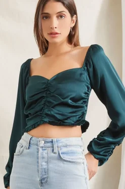 Sweetheart Smocked Crop Top
