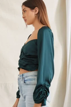 Sweetheart Smocked Crop Top