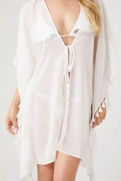 Tassel Swim Cover-Up Kimono