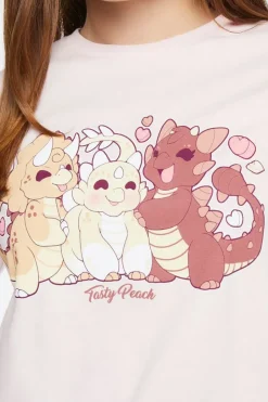 Tasty Peach Graphic Crew Neck Tee