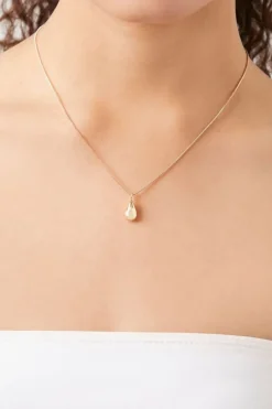 Teardrop Box Chain Necklace