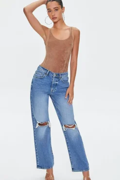 Terry Cloth High-Leg Bodysuit