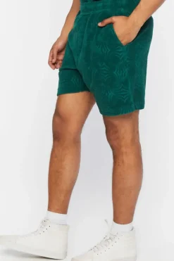 Textured Abstract Print Shorts