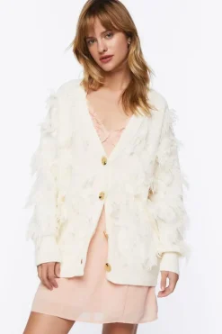Textured Cardigan Sweater