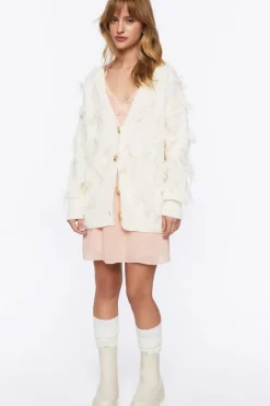 Textured Cardigan Sweater