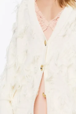 Textured Cardigan Sweater