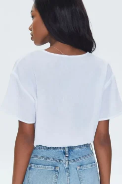 Textured Crop Top