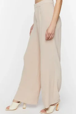 Textured High-Rise Trousers
