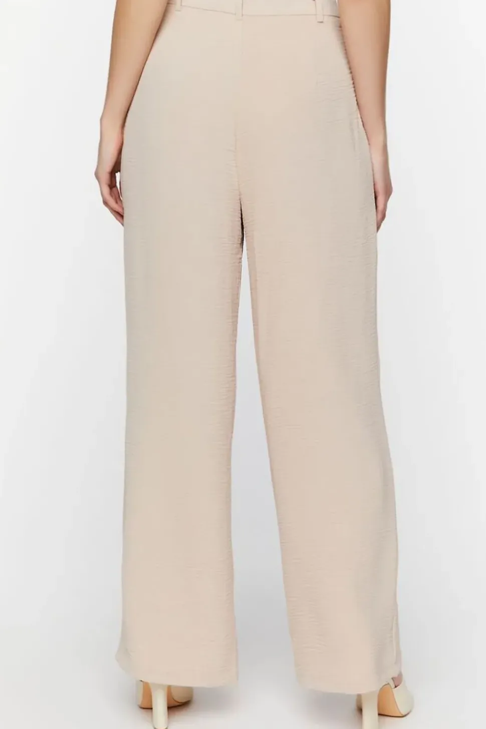 Textured High-Rise Trousers