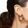 Textured Hoop Earrings