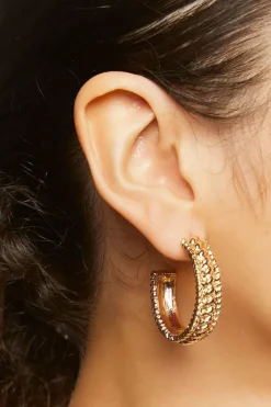 Textured Hoop Earrings