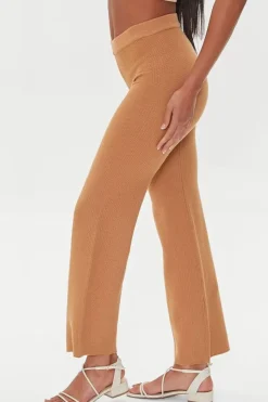 Textured Sweater-Knit Pants