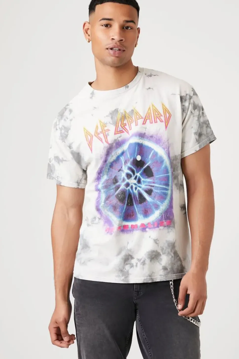 Tie-Dye Def Leppard Graphic Tee