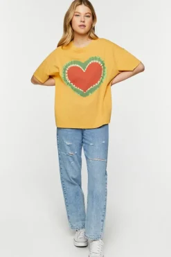 Tie-Dye Heart Graphic Tee