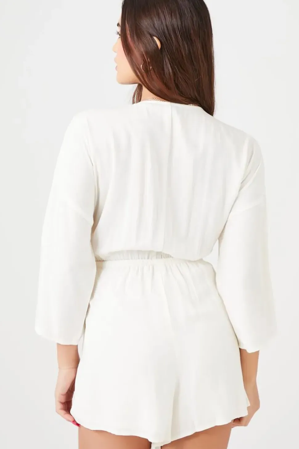 Tie-Front Cutout Romper
