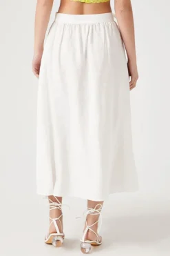 Tie-Front Midi Skirt