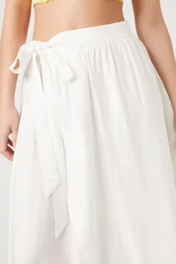 Tie-Front Midi Skirt