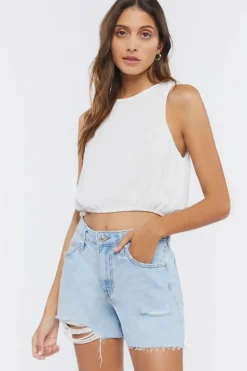 Tie-Hem Crop Top