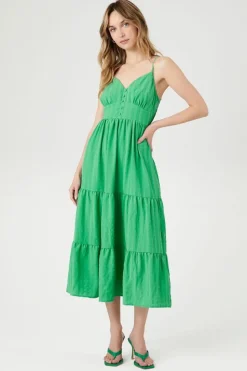 Tiered Cami Midi Dress