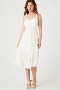 Tiered Corset Midi Dress