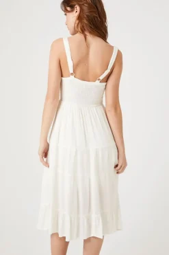 Tiered Corset Midi Dress