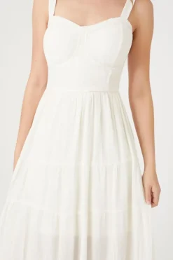 Tiered Corset Midi Dress