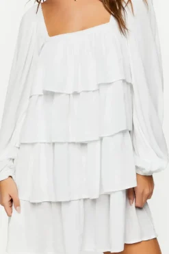 Tiered Flounce Mini Dress
