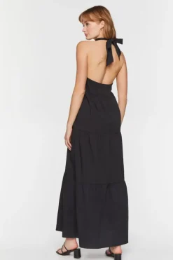 Tiered Halter Maxi Dress