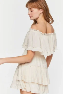 Tiered Off-The-Shoulder Mini Dress