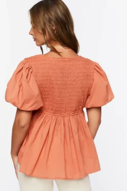 Tiered Puff Sleeve Top