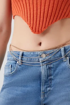 Tiered Rhinestone Belly Chain