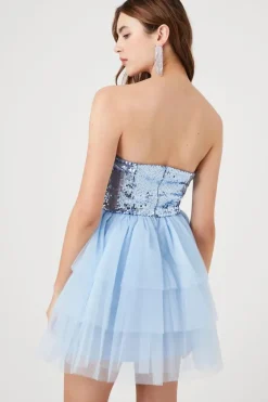 Tiered Sequin Dress