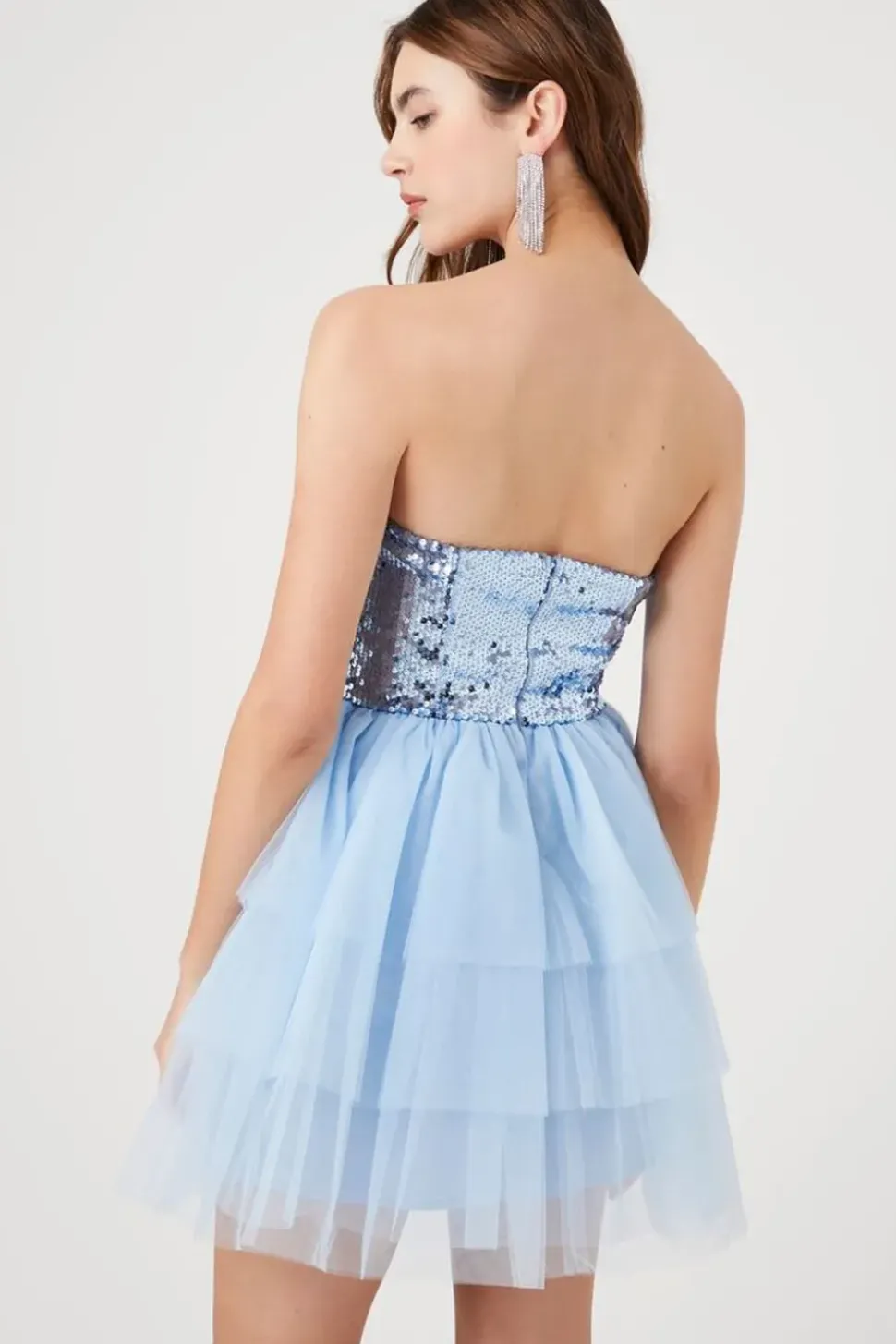 Tiered Sequin Dress