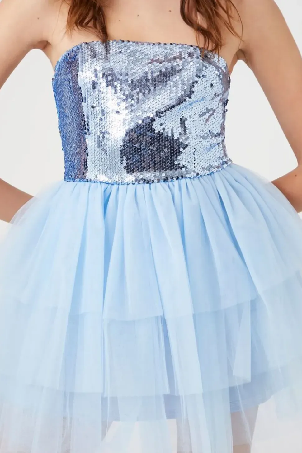 Tiered Sequin Dress