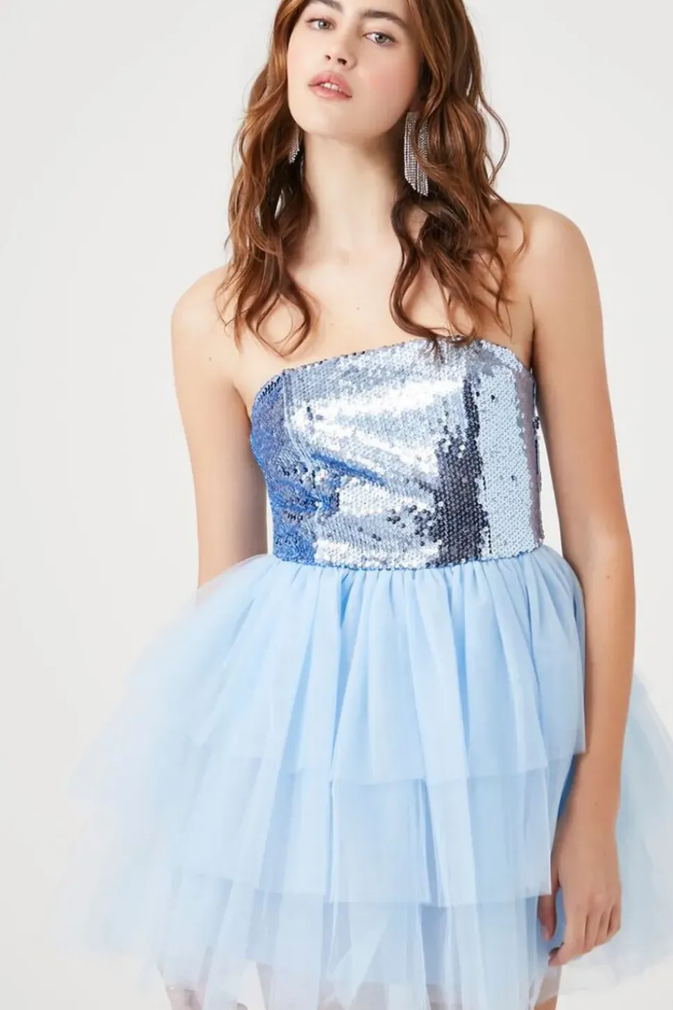 Tiered Sequin Dress