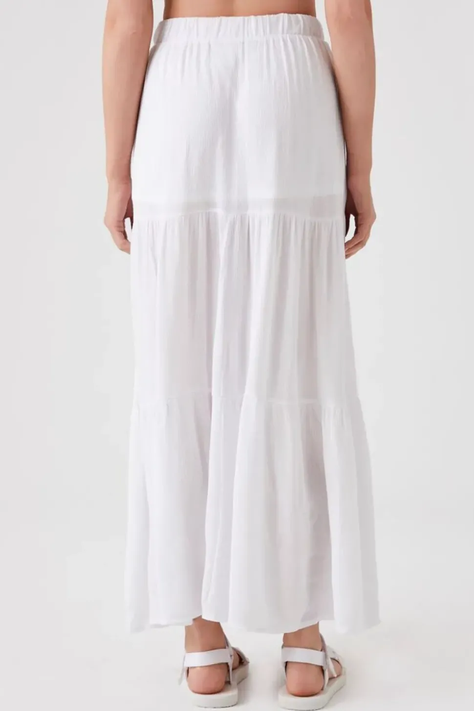 Tiered Tassel Maxi Skirt