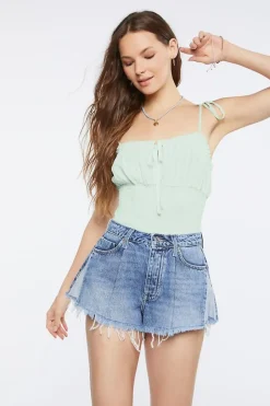 Tie-Strap Cami Bodysuit