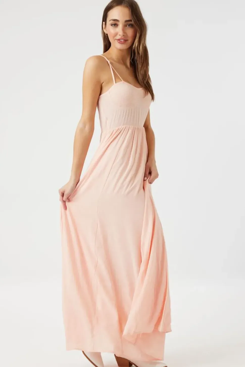 Tie-Strap Gauze Maxi Dress