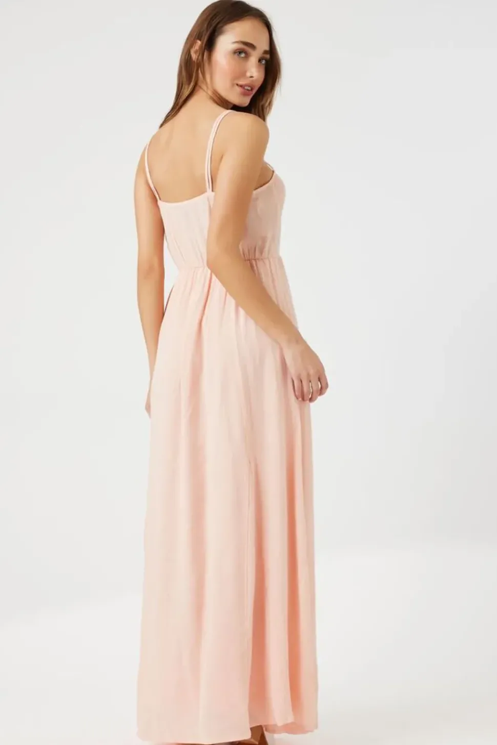 Tie-Strap Gauze Maxi Dress