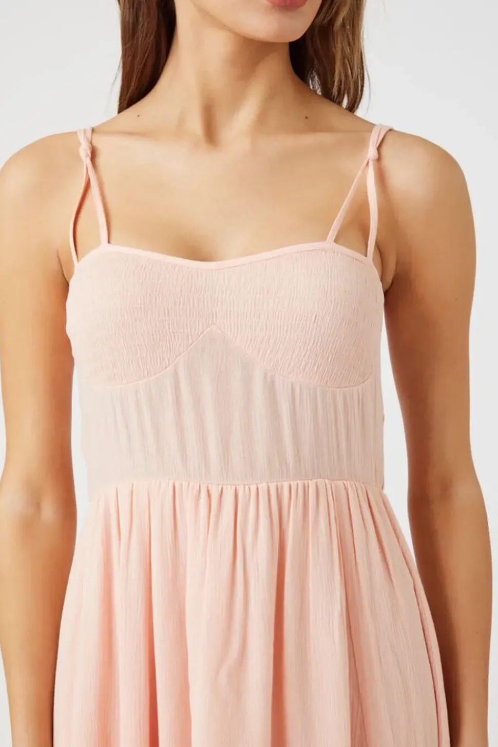 Tie-Strap Gauze Maxi Dress