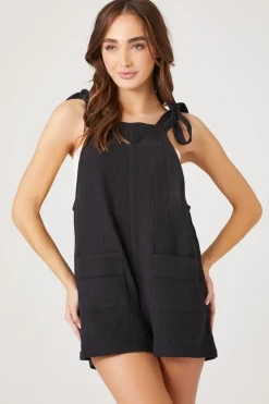 Tie-Strap Pocket Romper